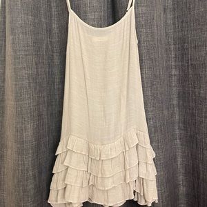 Ruffled Oversized Cami - Natural